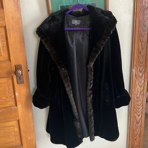 Gallery faux fur hooded jacket